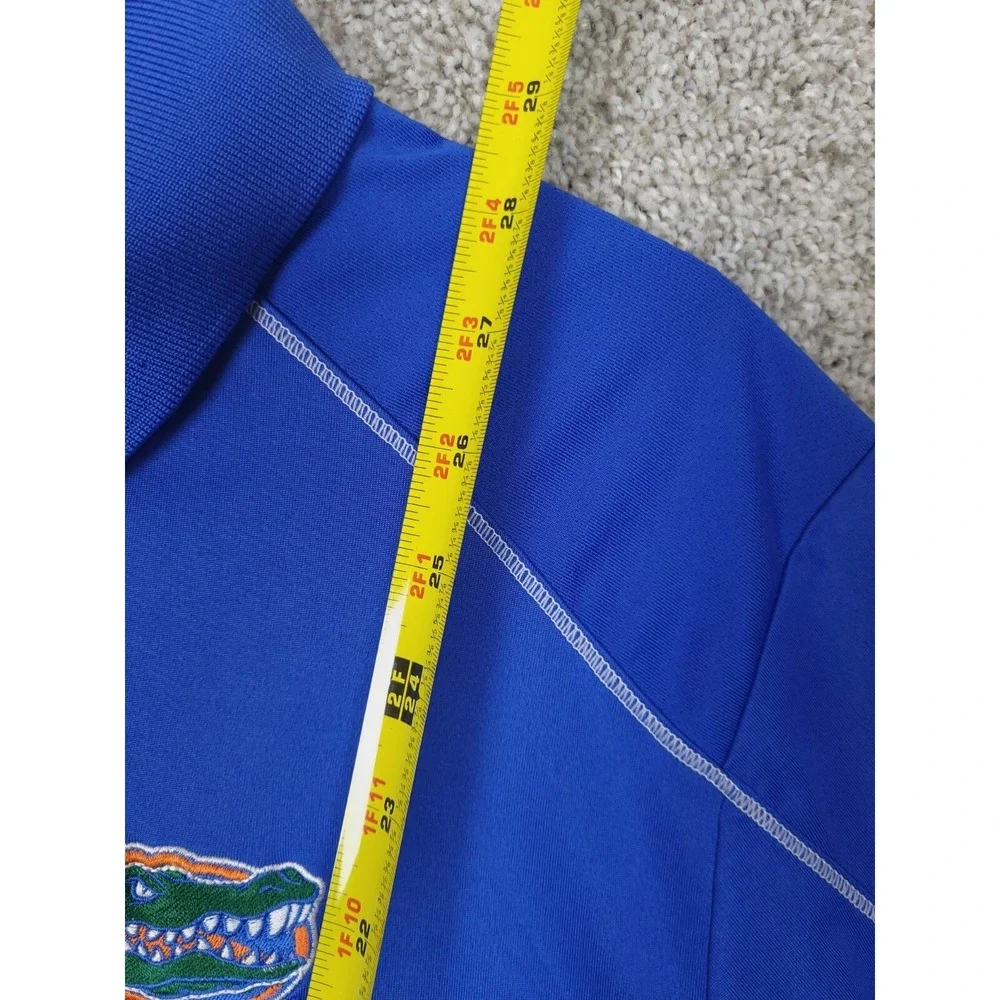 Nike Florida Gators Large Blue Golf Tour Performance Dri Fit Golf Polo Shirt
